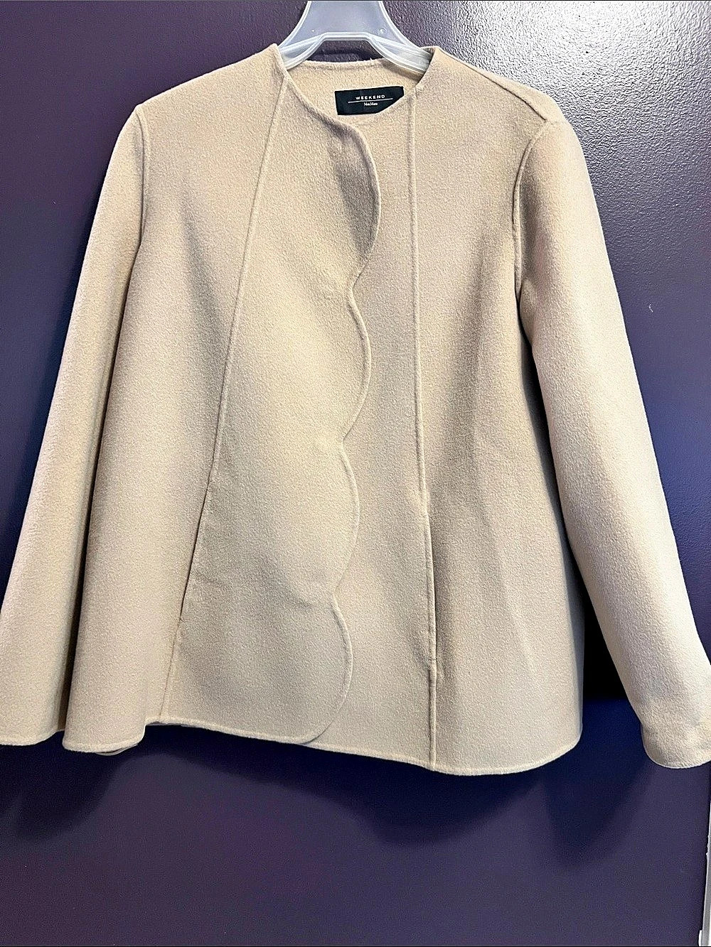 Weekend Max Mara Beige Snap-Front Jacket - Picture 2 of 8